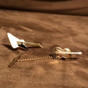 Vintage Guitar Pin & Tie Tack from 1980’s